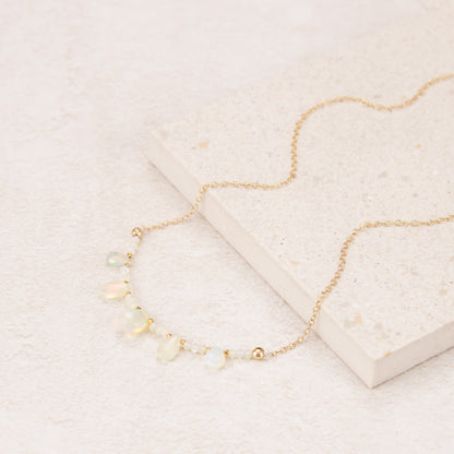 Opal Droplets Necklace