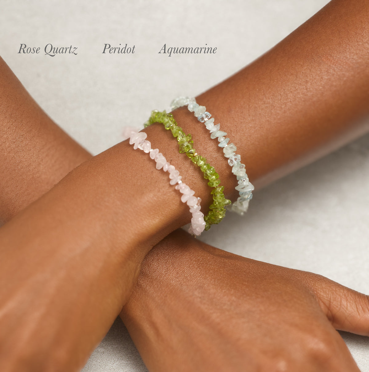 Raw Peridot Gemstone Bracelet