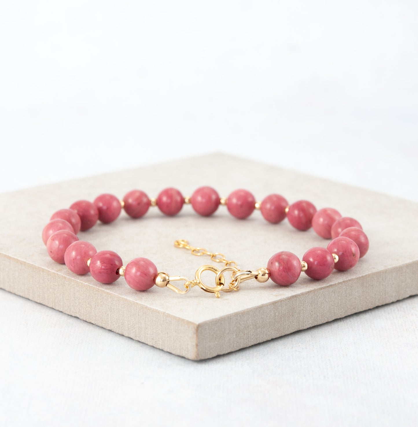Rhodonite Gemstone Bracelet