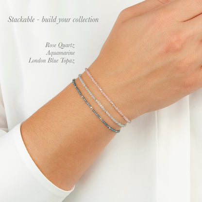 Rose Quartz Dainty Bracelet
