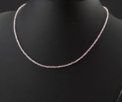 Dainty Rose Quartz Gemstone Necklace