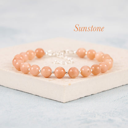 Sunstone Gemstone Bracelet