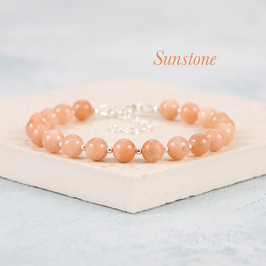 Sunstone Gemstone Bracelet