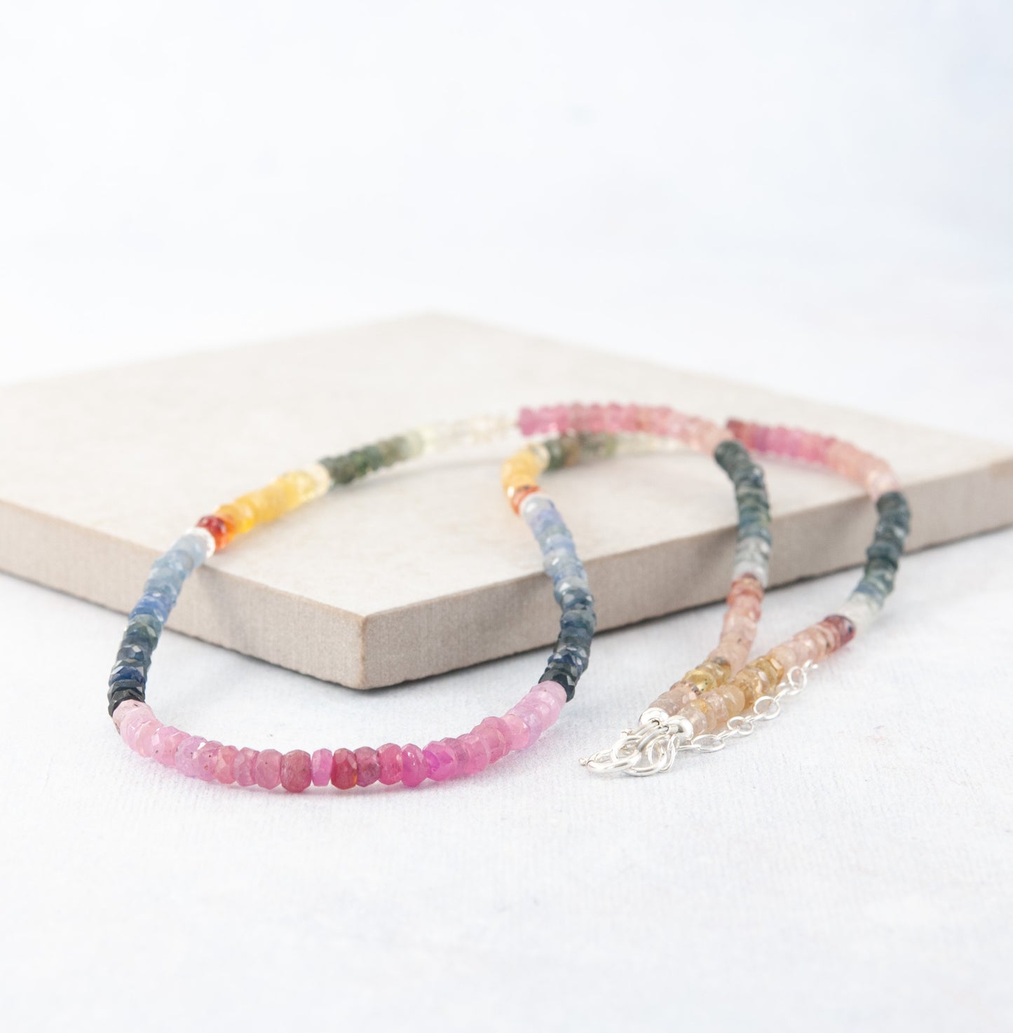 Multicolour Sapphire Necklace (One Of A Kind)