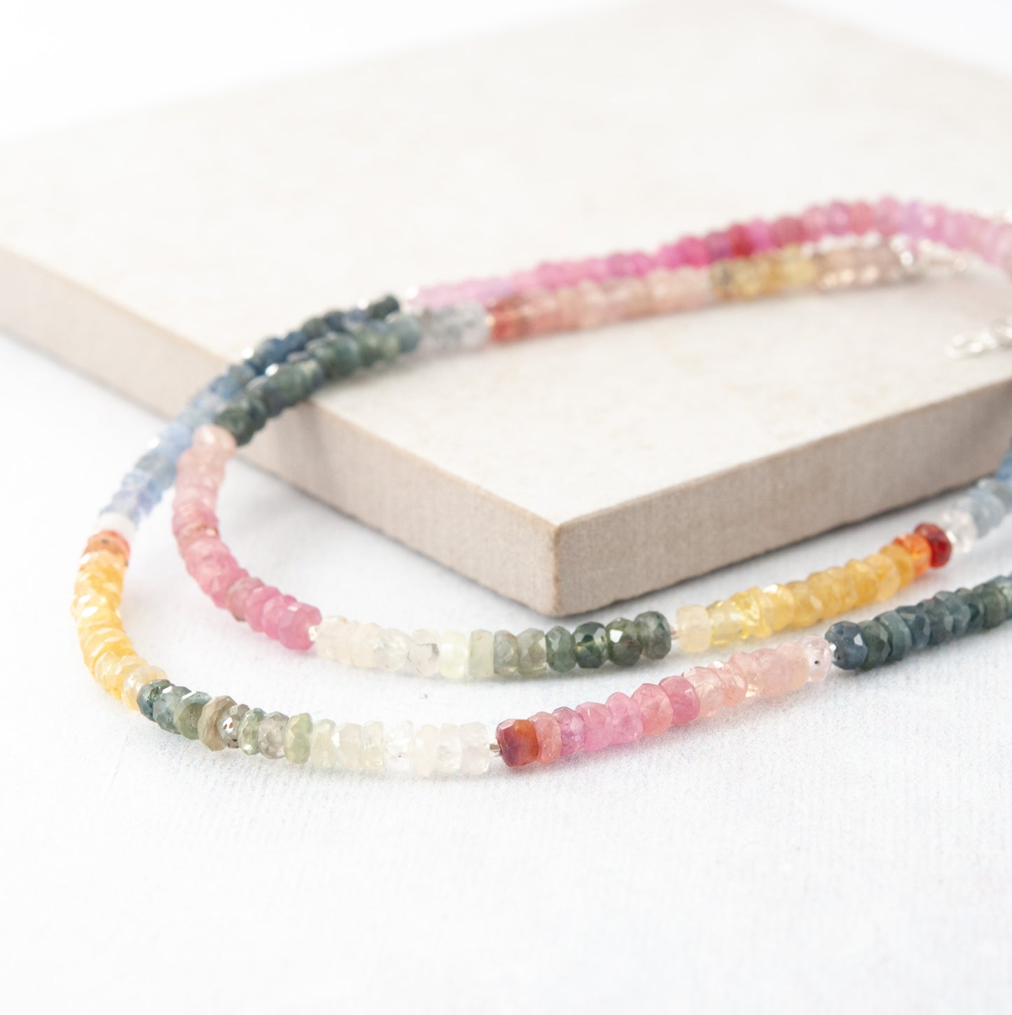 Multicolour Sapphire Necklace (One Of A Kind)