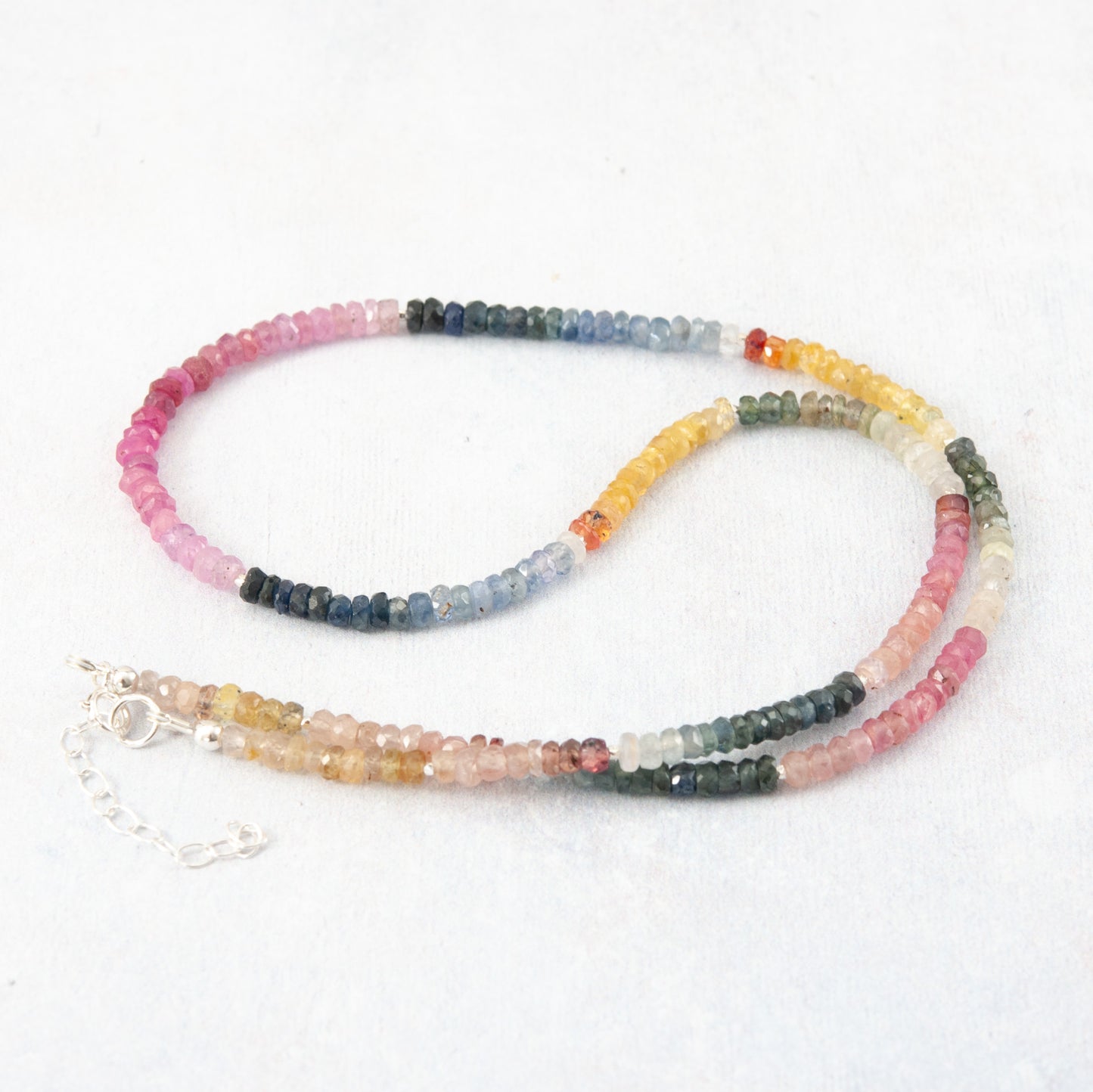 Multicolour Sapphire Necklace (One Of A Kind)