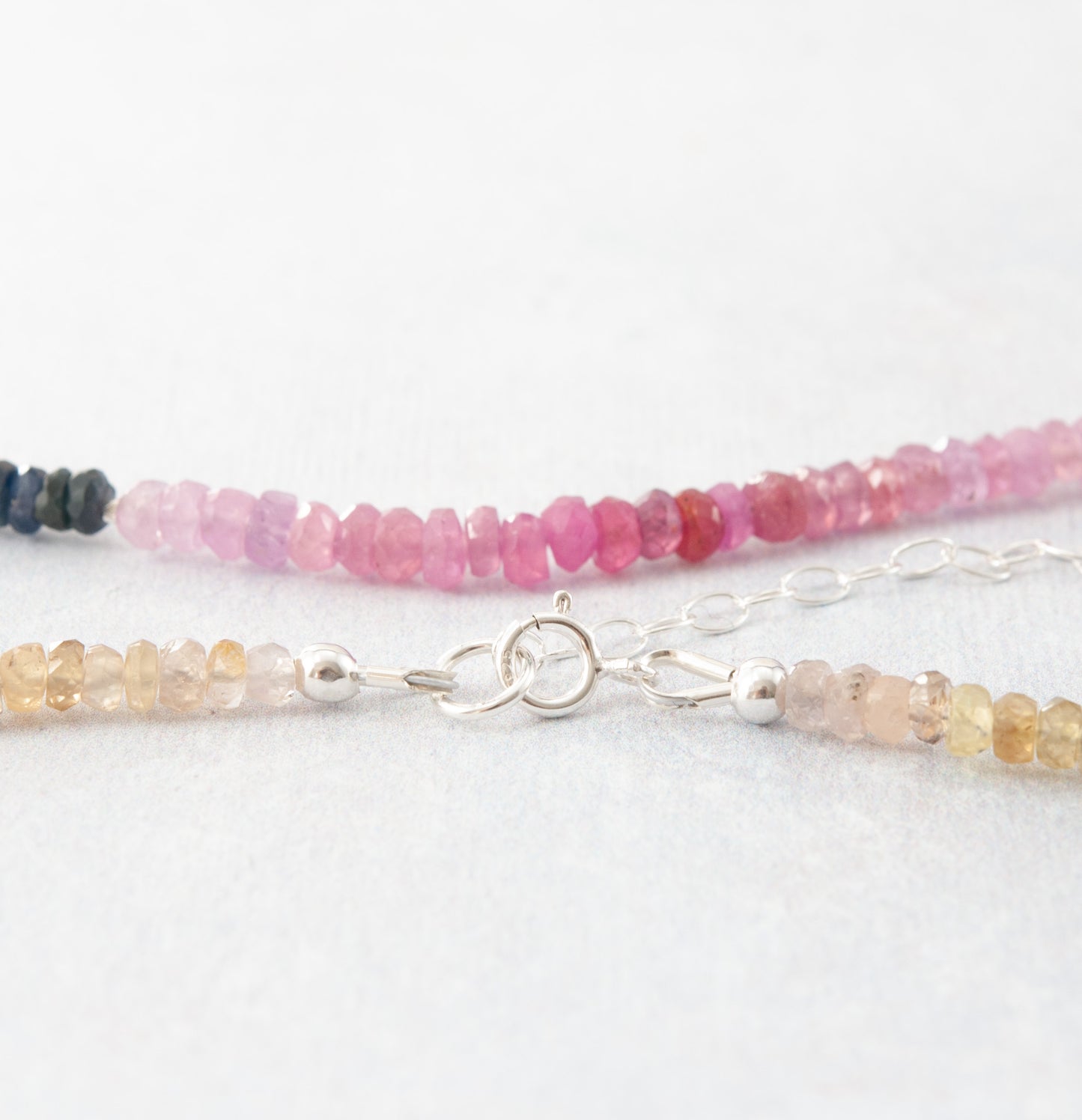 Multicolour Sapphire Necklace (One Of A Kind)