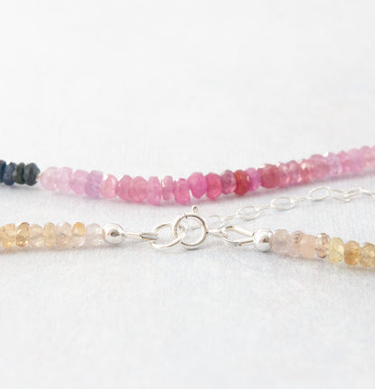 Multicolour Sapphire Necklace (One Of A Kind)