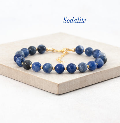 Sodalite Gemstone Bracelet (Grade A)