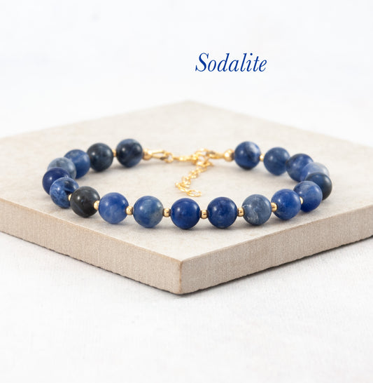Sodalite Gemstone Bracelet (Grade A)