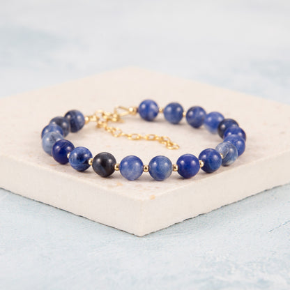Sodalite Gemstone Bracelet (Grade A)