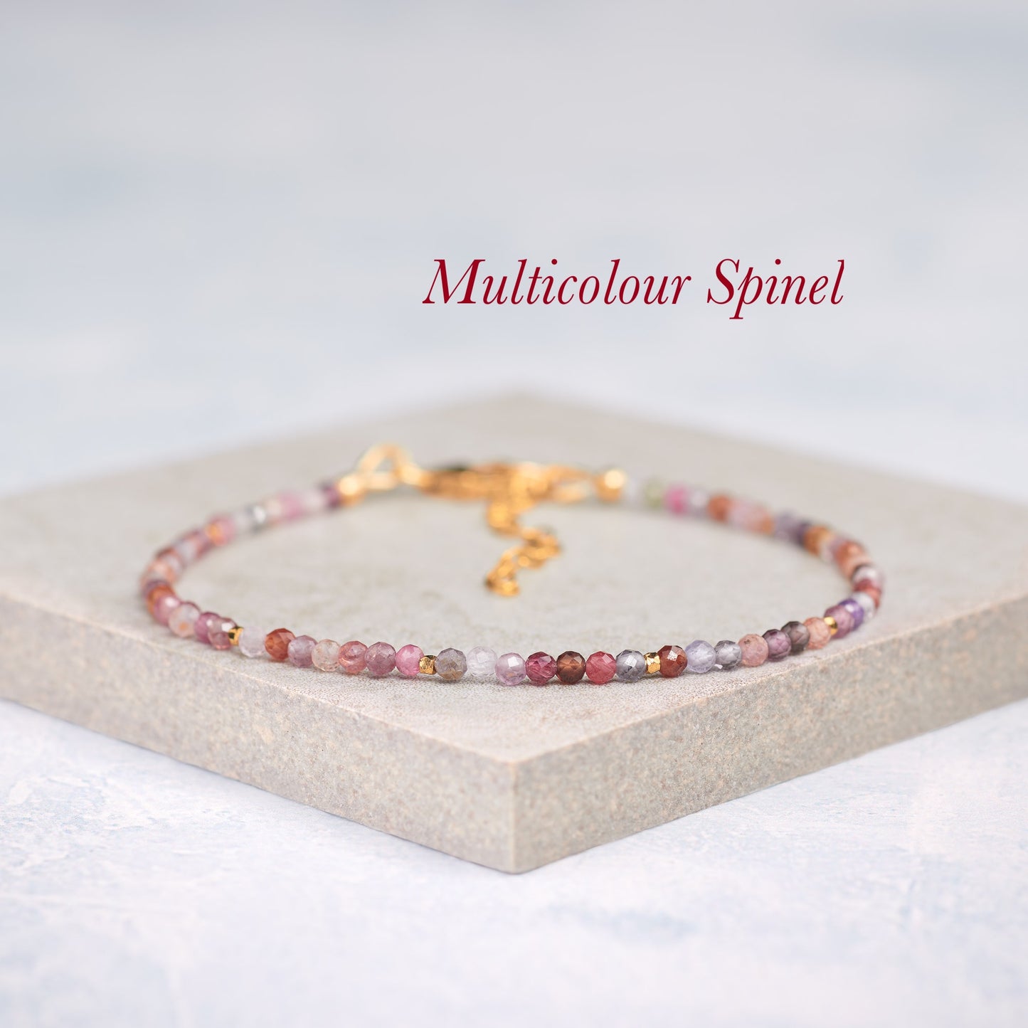 Multicolour Spinel Dainty Gemstone Bracelet