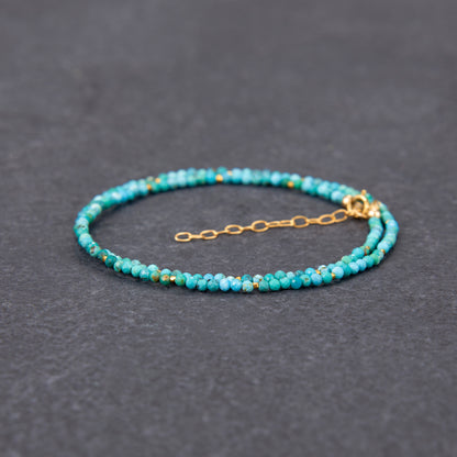 Dainty Turquoise Gemstone Necklace
