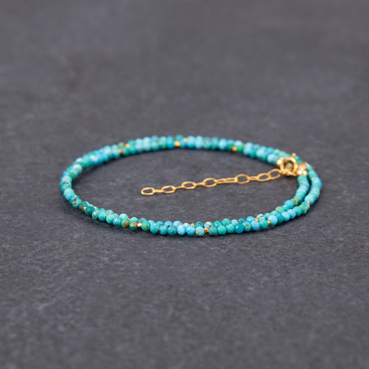 Dainty Turquoise Gemstone Necklace