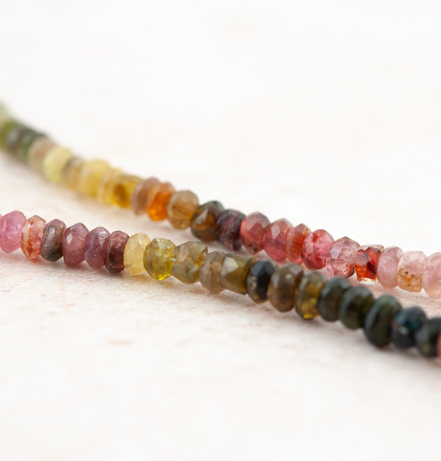 Multicolour Watermelon Tourmaline Gemstone Necklace