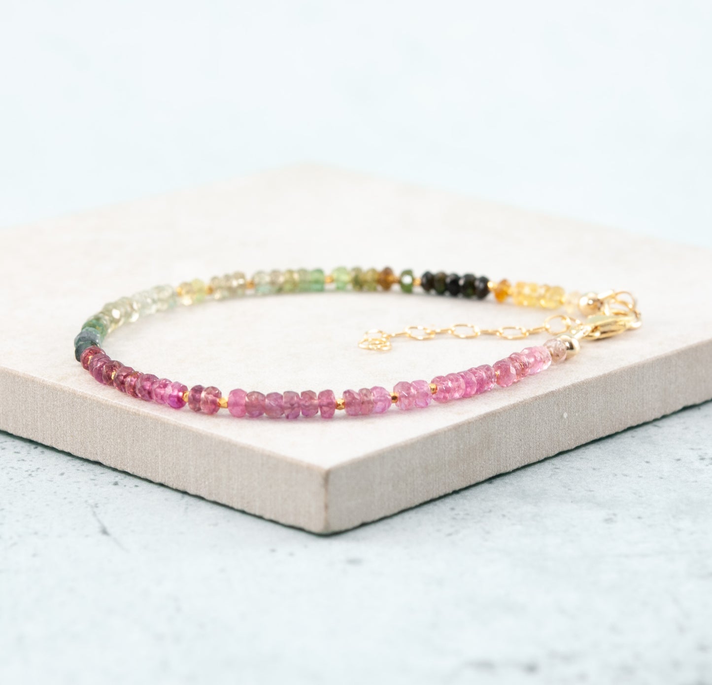 Dainty Tourmaline Gemstone Bracelet