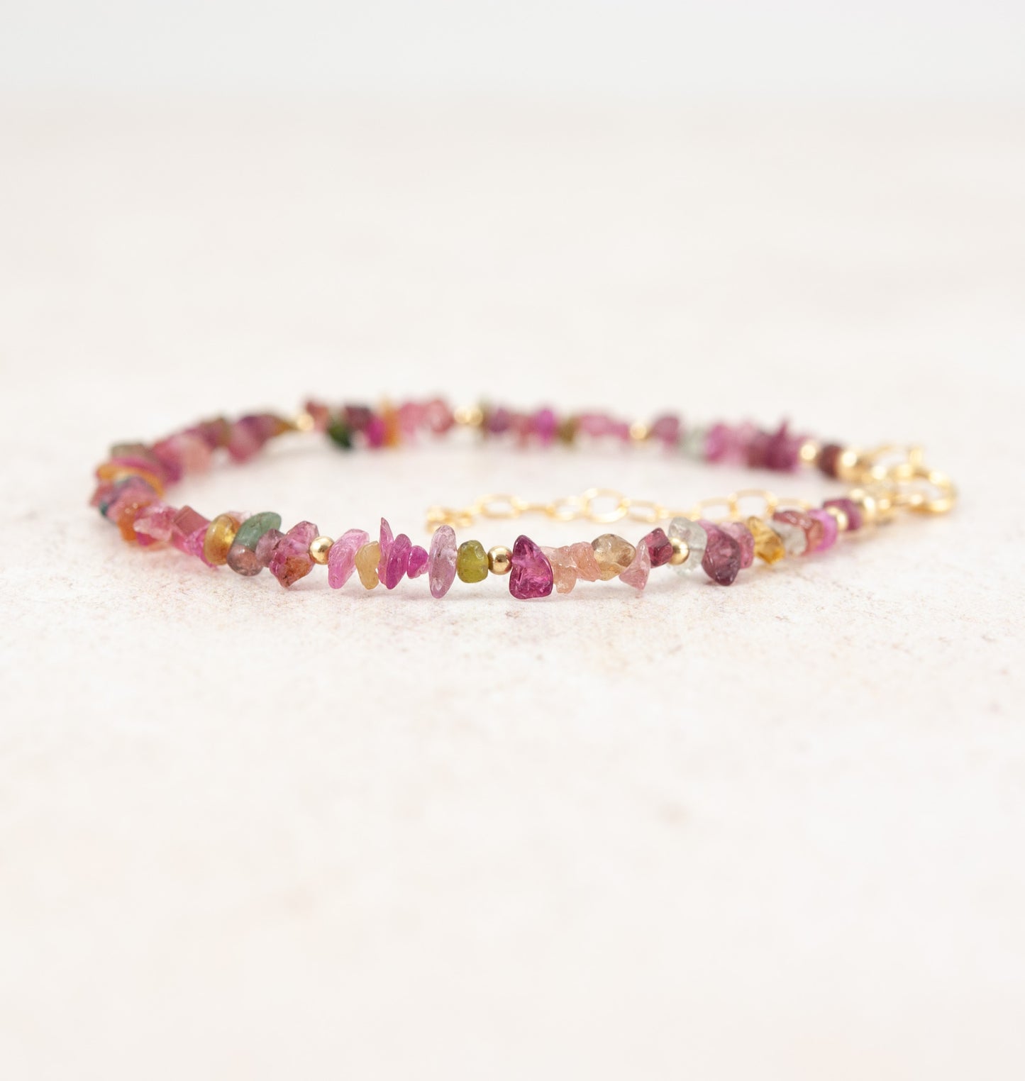 Raw Tourmaline Gemstone Bracelet