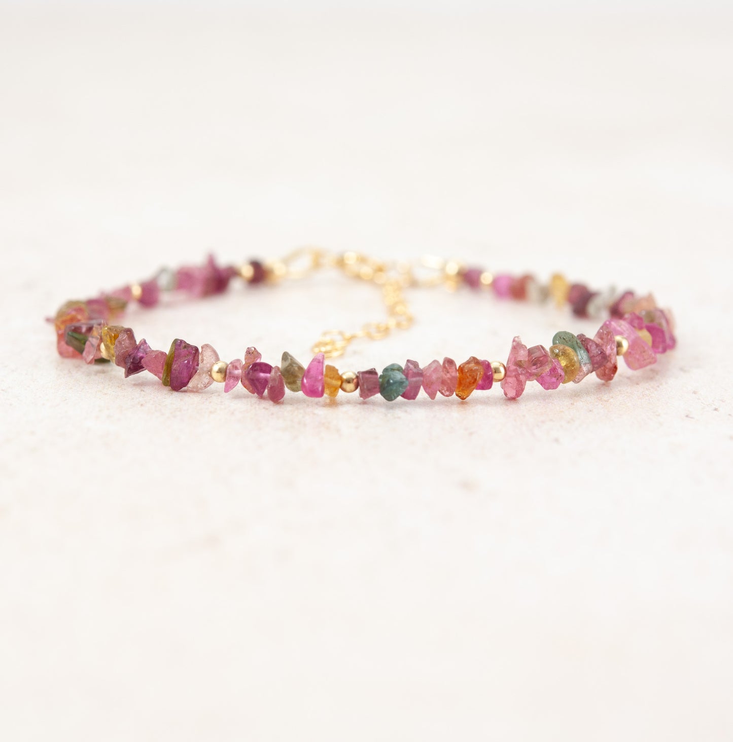 Raw Tourmaline Gemstone Bracelet