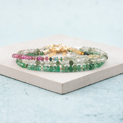 Emerald Gemstone Bracelet