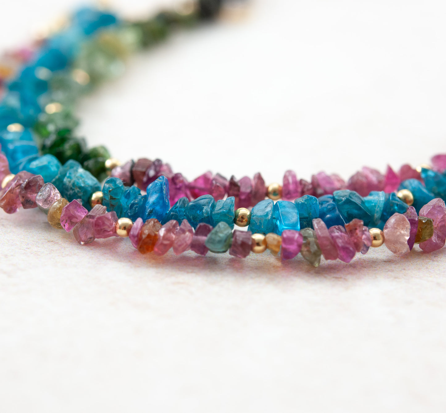 Raw Tourmaline Gemstone Bracelet