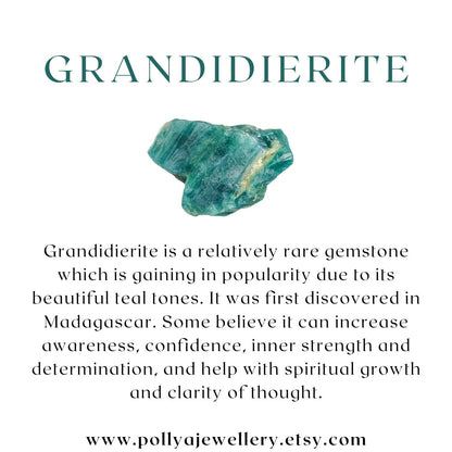 Dainty Grandidierite Gemstone Bracelet