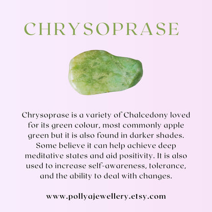Dainty Chrysoprase Gemstone Bracelet