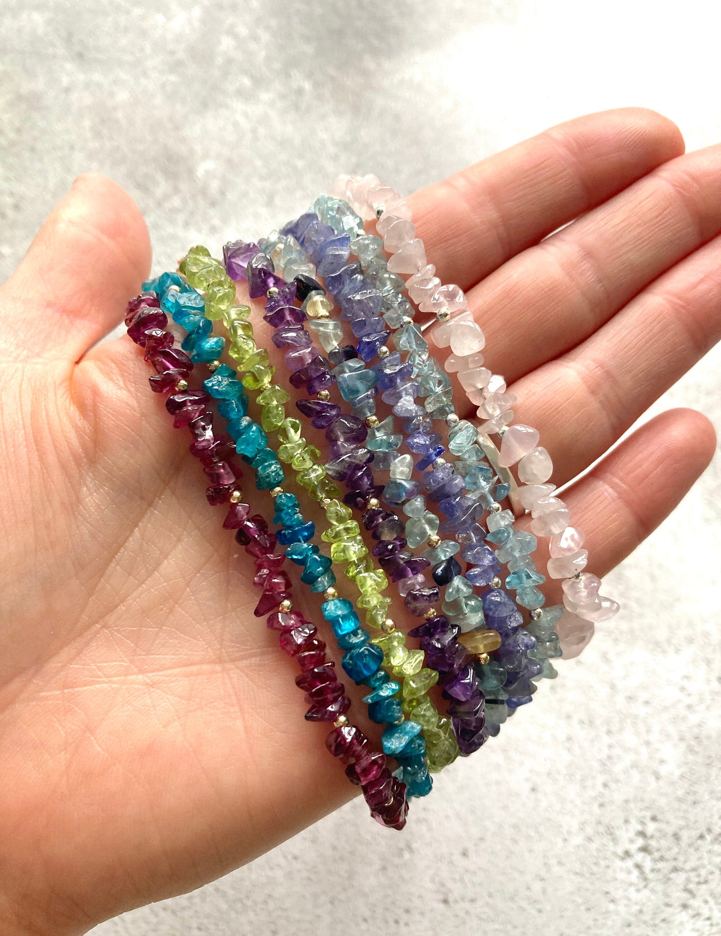 Raw Aquamarine Gemstone Bracelet