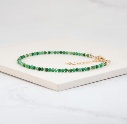 Dainty African Jade Bracelet