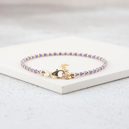 Dainty Amethyst Bracelet
