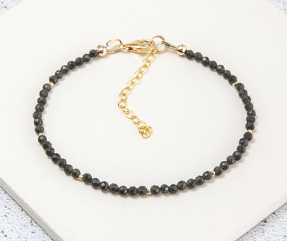 Dainty Obsidian Bracelet