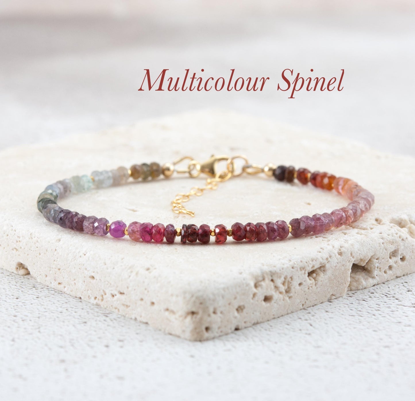 Multicolour Spinel Gemstone Bracelet