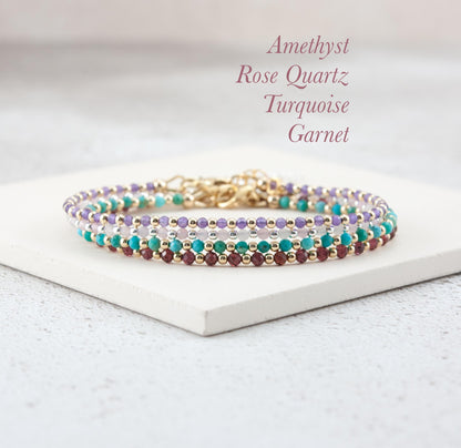 Dainty Amethyst Bracelet