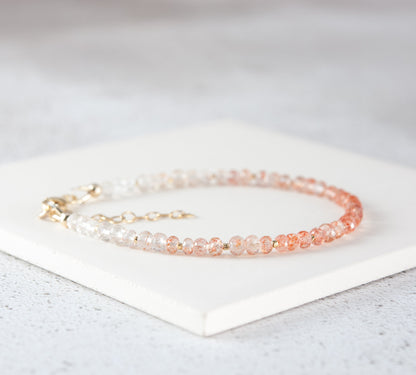 Dainty Sunstone Gemstone Bracelet(AA Grade)