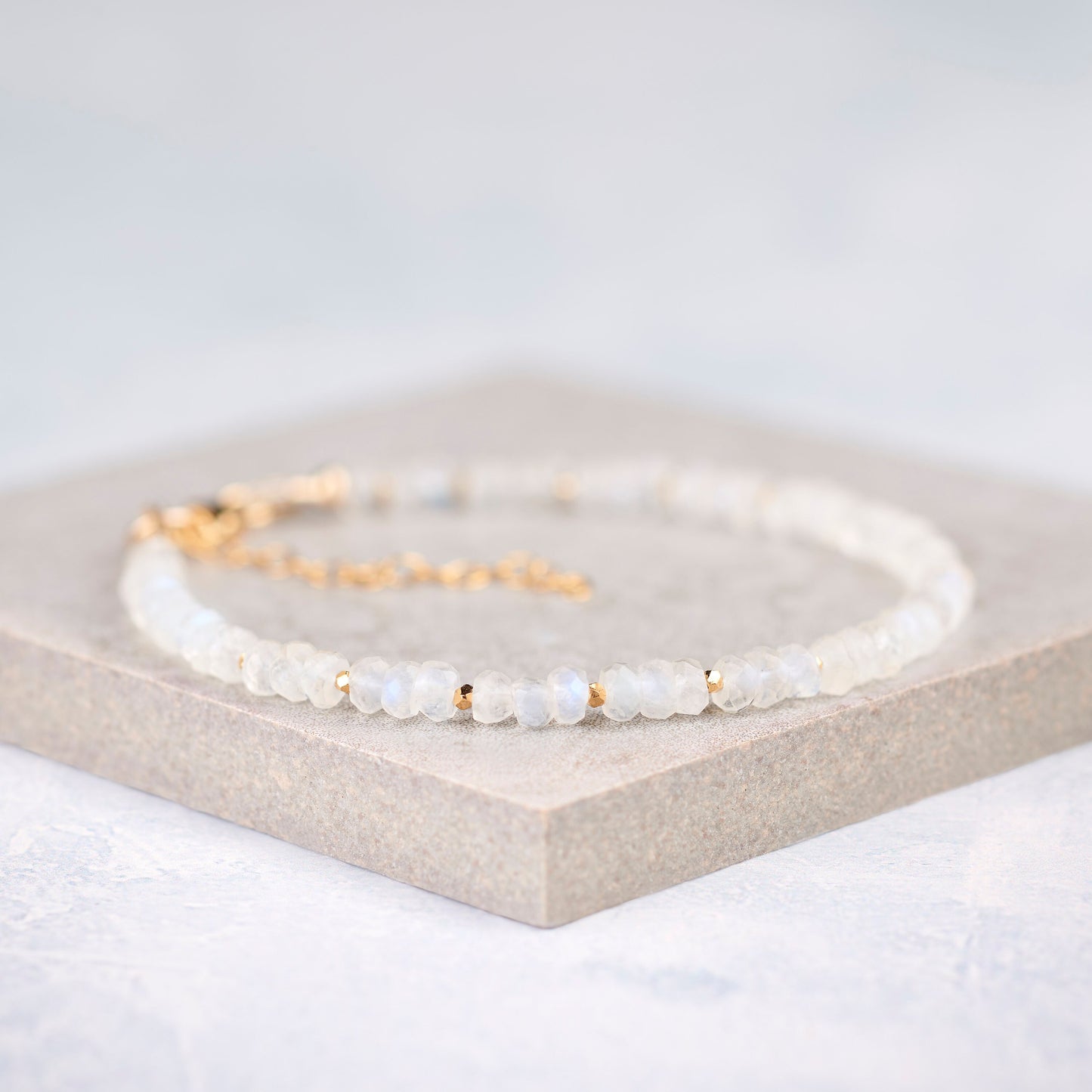 Rainbow Moonstone Gemstone Bracelet