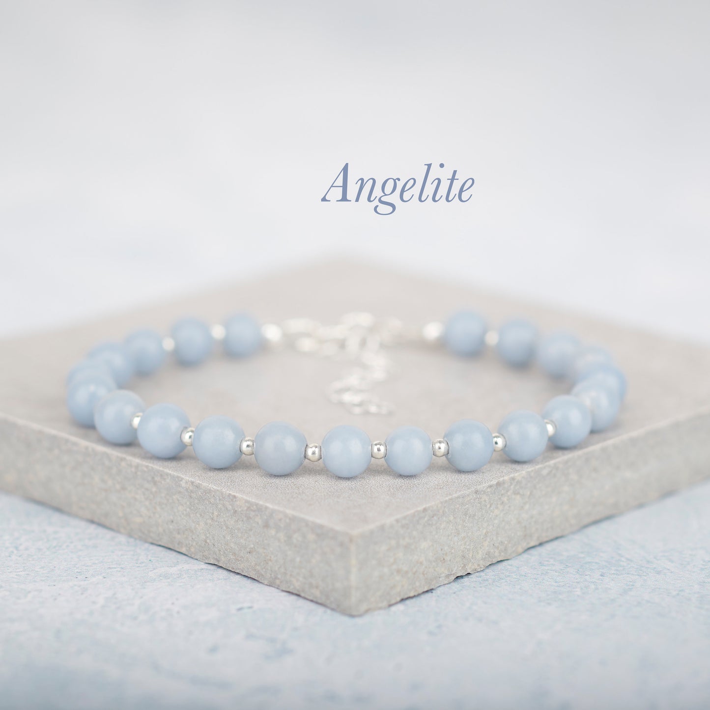 Angelite Gemstone Bracelet