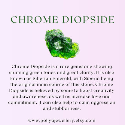 Chrome Diopside Gemstone Bracelet