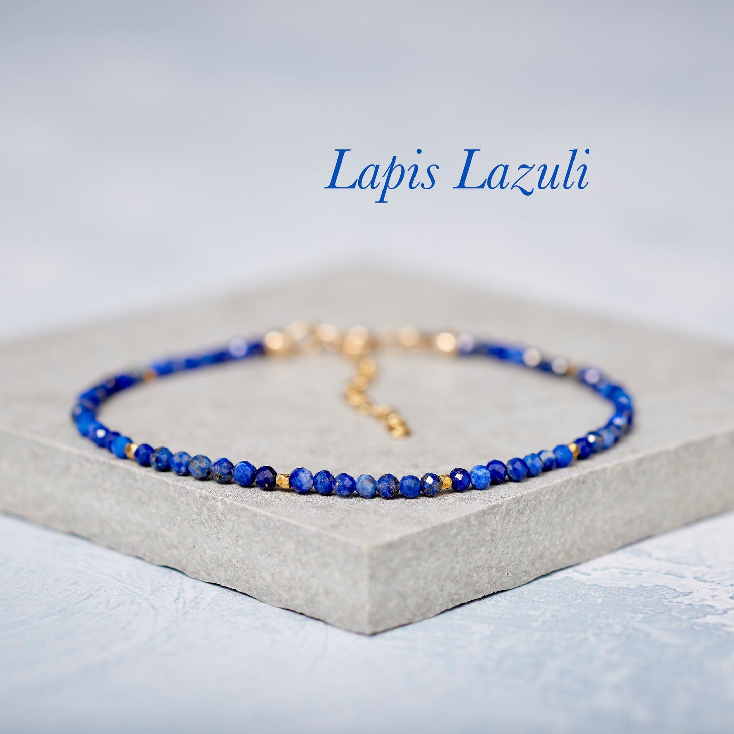 Lapis Lazuli Dainty Gemstone Bracelet