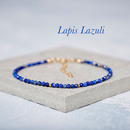 Lapis Lazuli Dainty Gemstone Bracelet