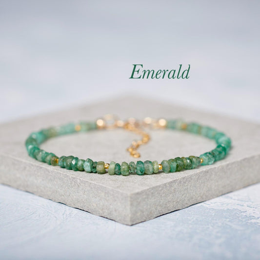 Emerald Gemstone Bracelet