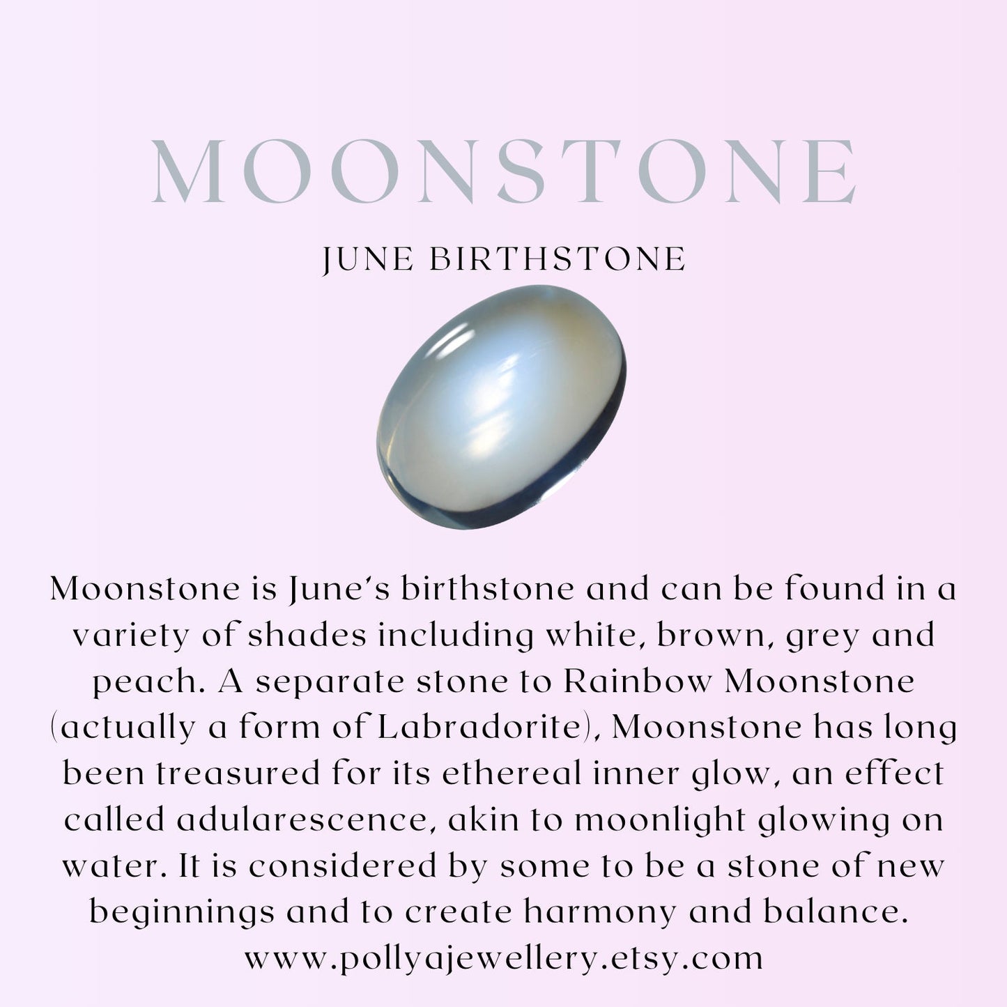Dainty Grey Moonstone Gemstone Bracelet