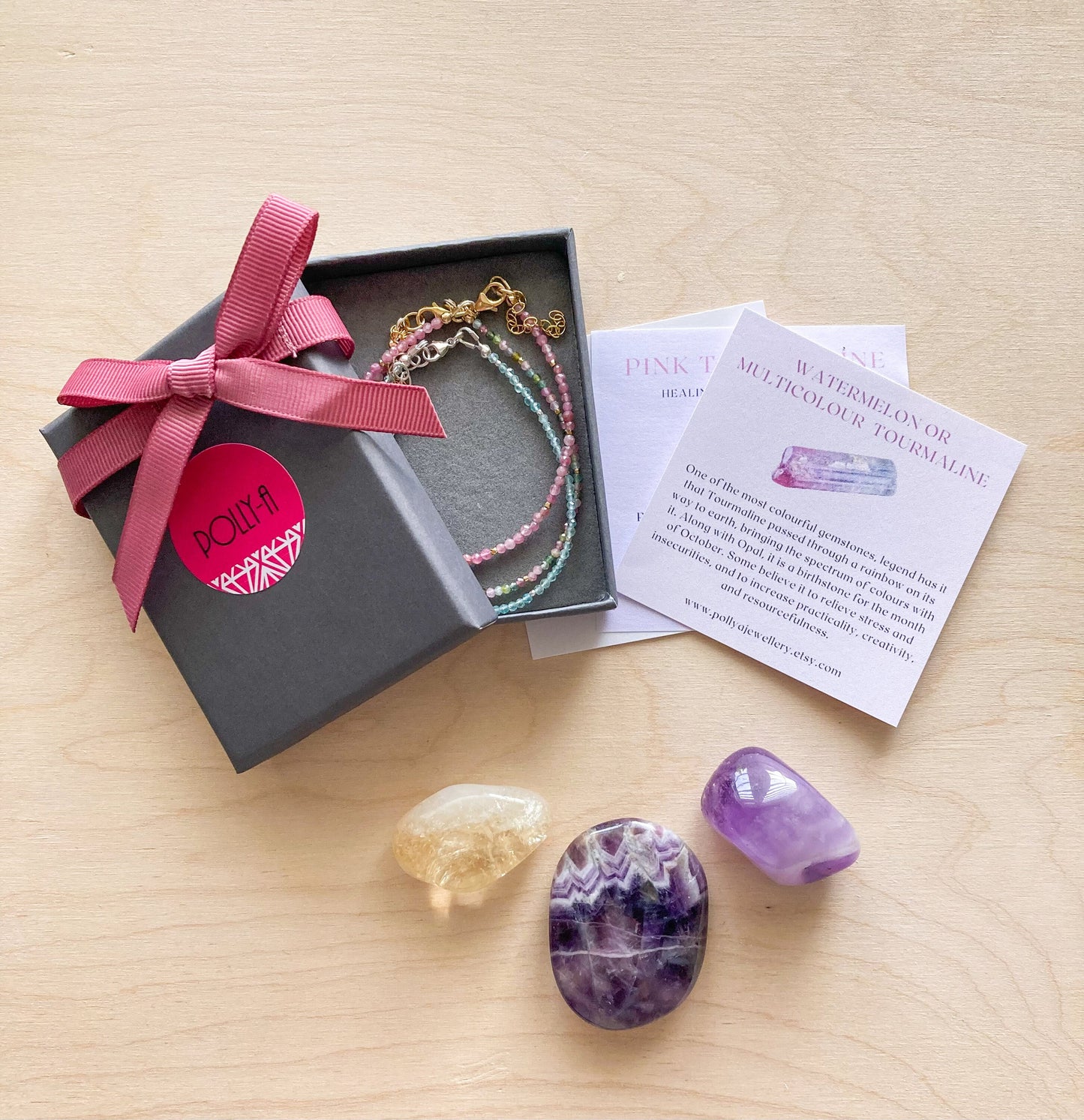 Dainty Multicolour Spinel Gemstone Bracelet (AA Grade)