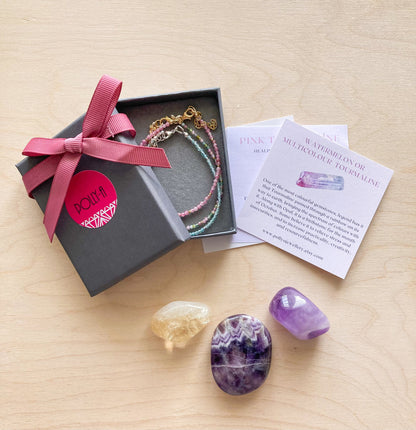 Dainty Multicolour Spinel Gemstone Bracelet (AA Grade)