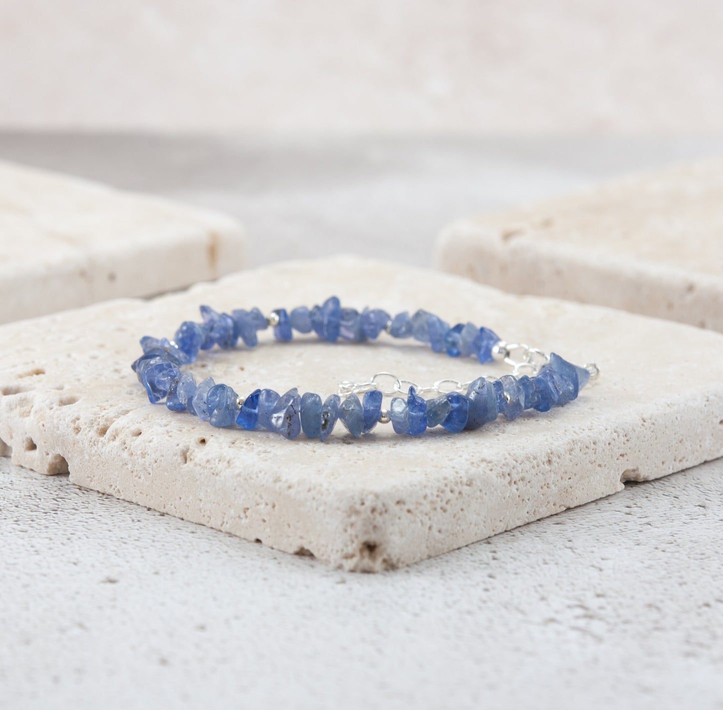Raw Tanzanite Gemstone Bracelet