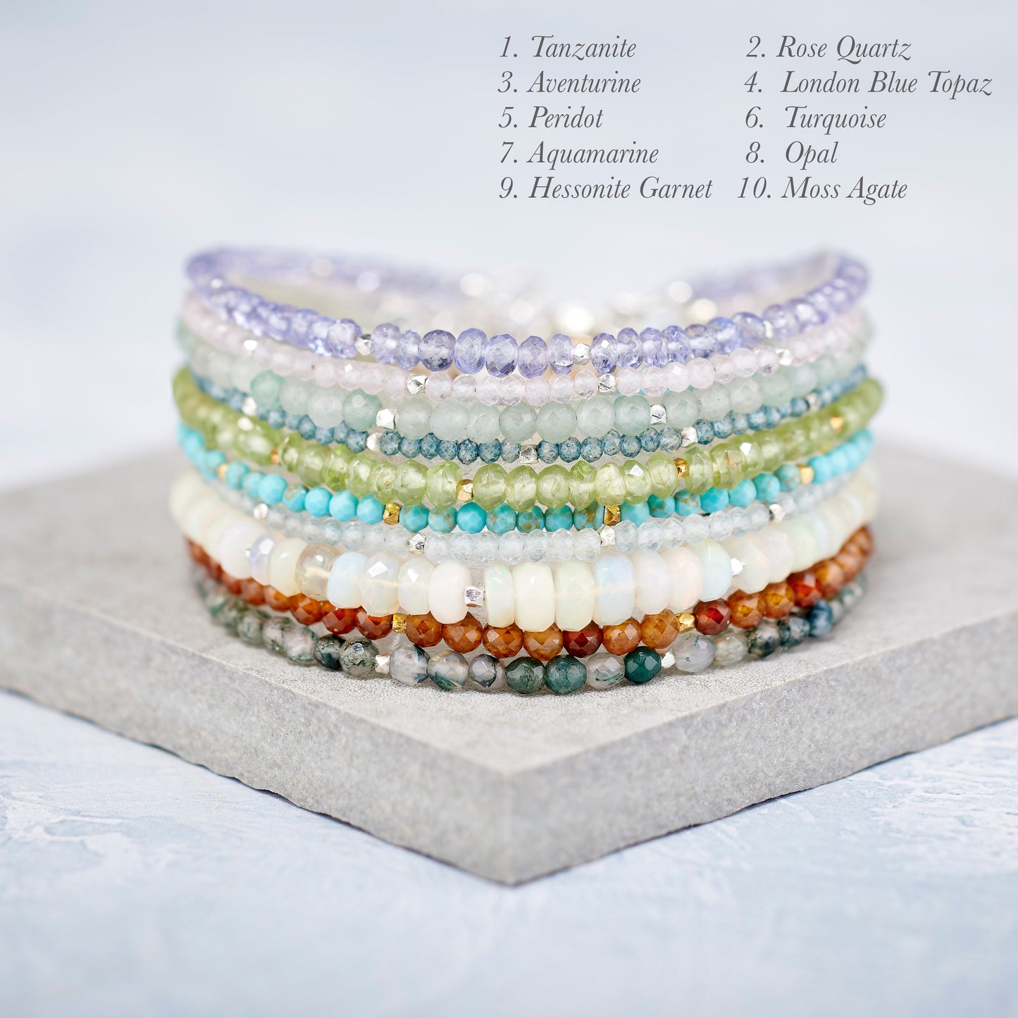 Dainty Citrine Gemstone Bracelet