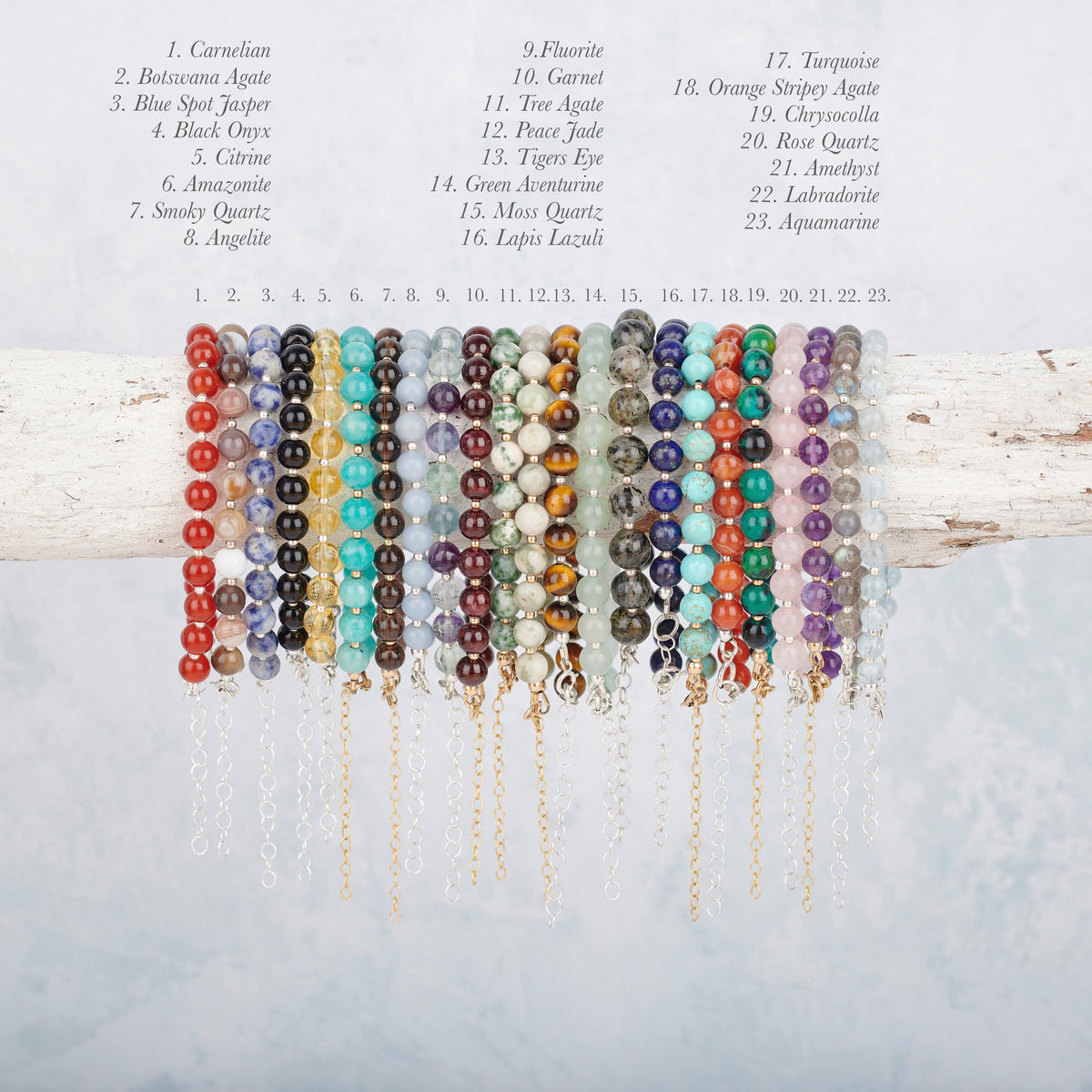 Blue Spot Jasper Gemstone Bracelet