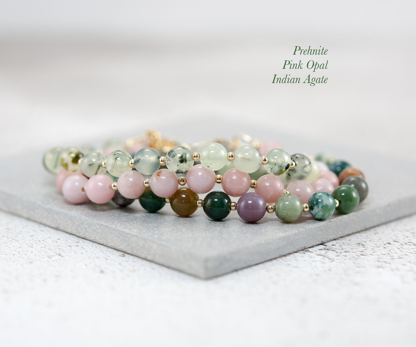 Prehnite Gemstone Bracelet