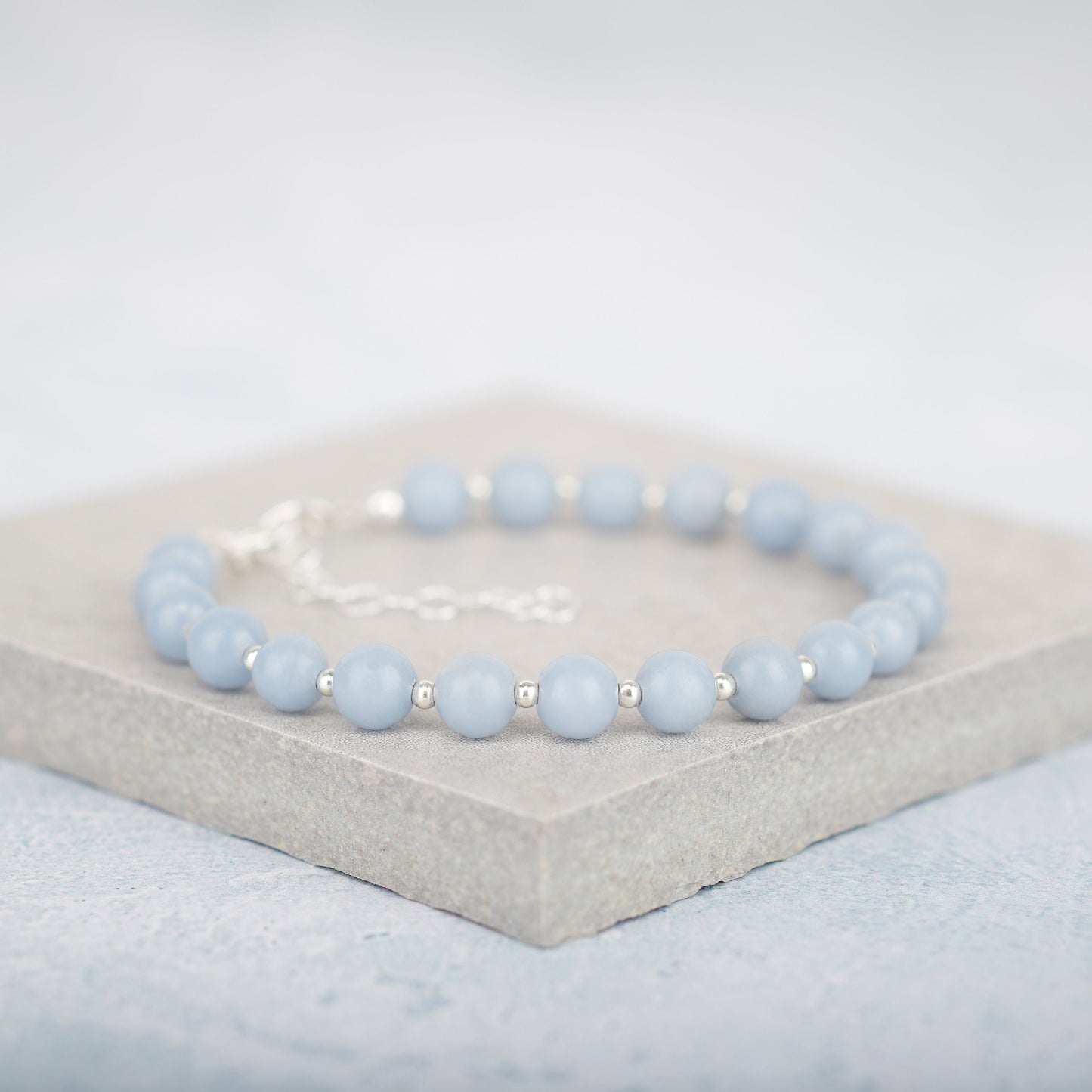 Angelite Gemstone Bracelet