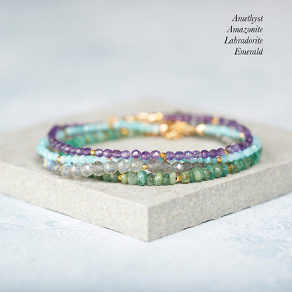 Emerald Gemstone Bracelet