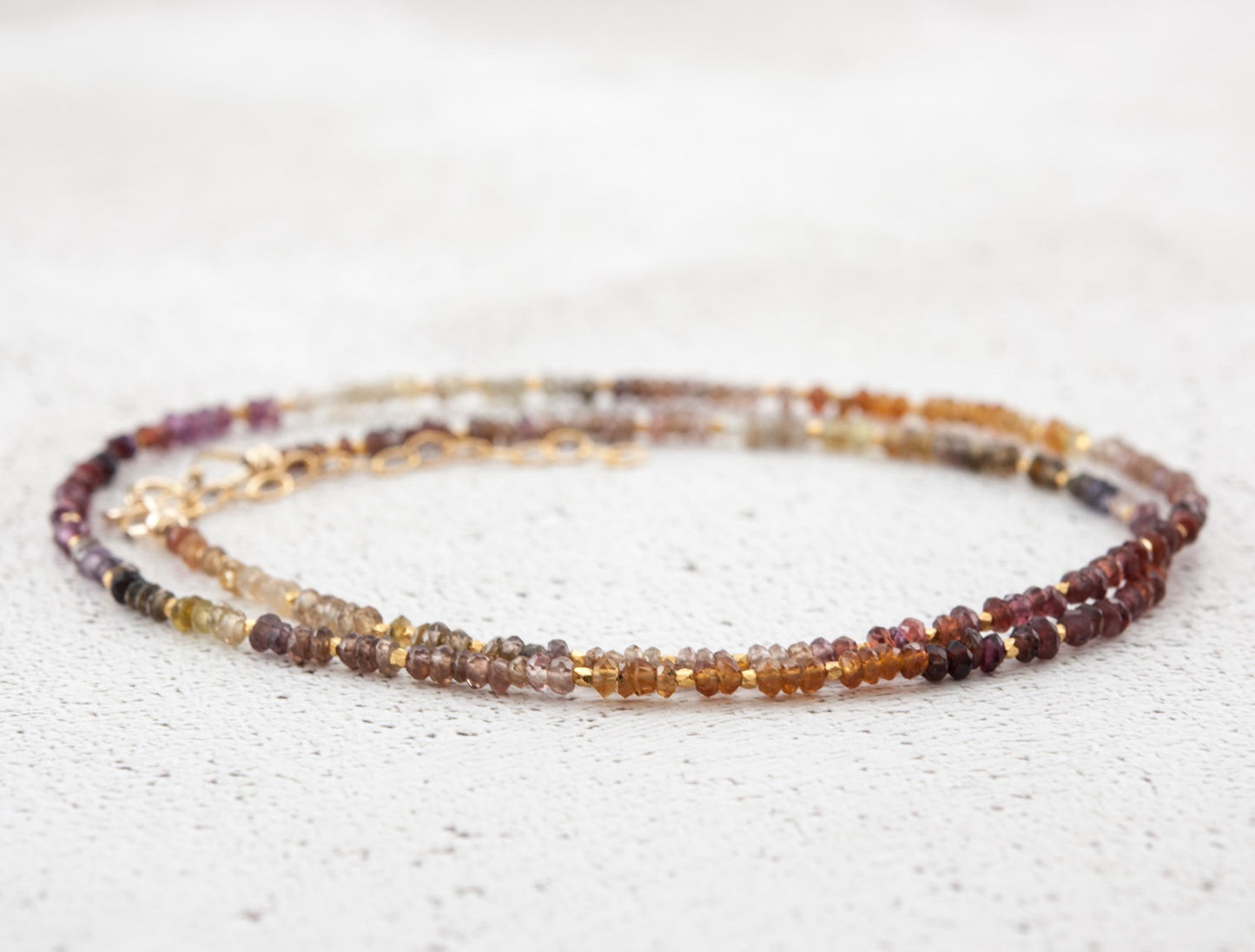 Dainty Tunduru Sapphire Gemstone Necklace