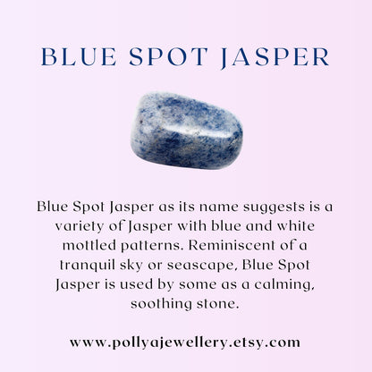 Blue Spot Jasper Gemstone Bracelet